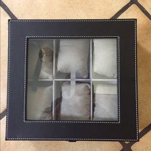 Monogrammed “J” 6 Slot Watch Box
